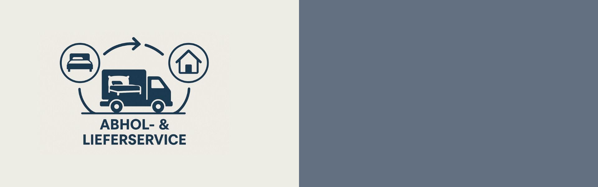 Mitarbeiter von Betten Sauer holt Bettwaren bei Kundin ab