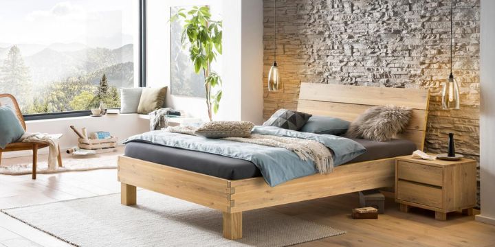 Modernes Bettgestell in der mobilen Ansicht von Betten Sauer