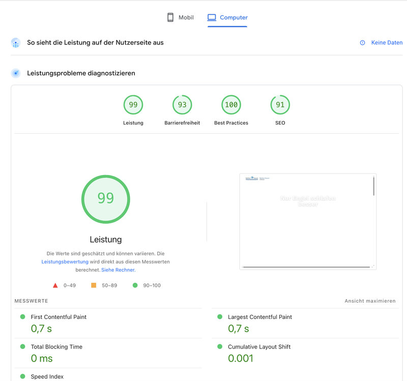Symbol für optimierte Ladezeit