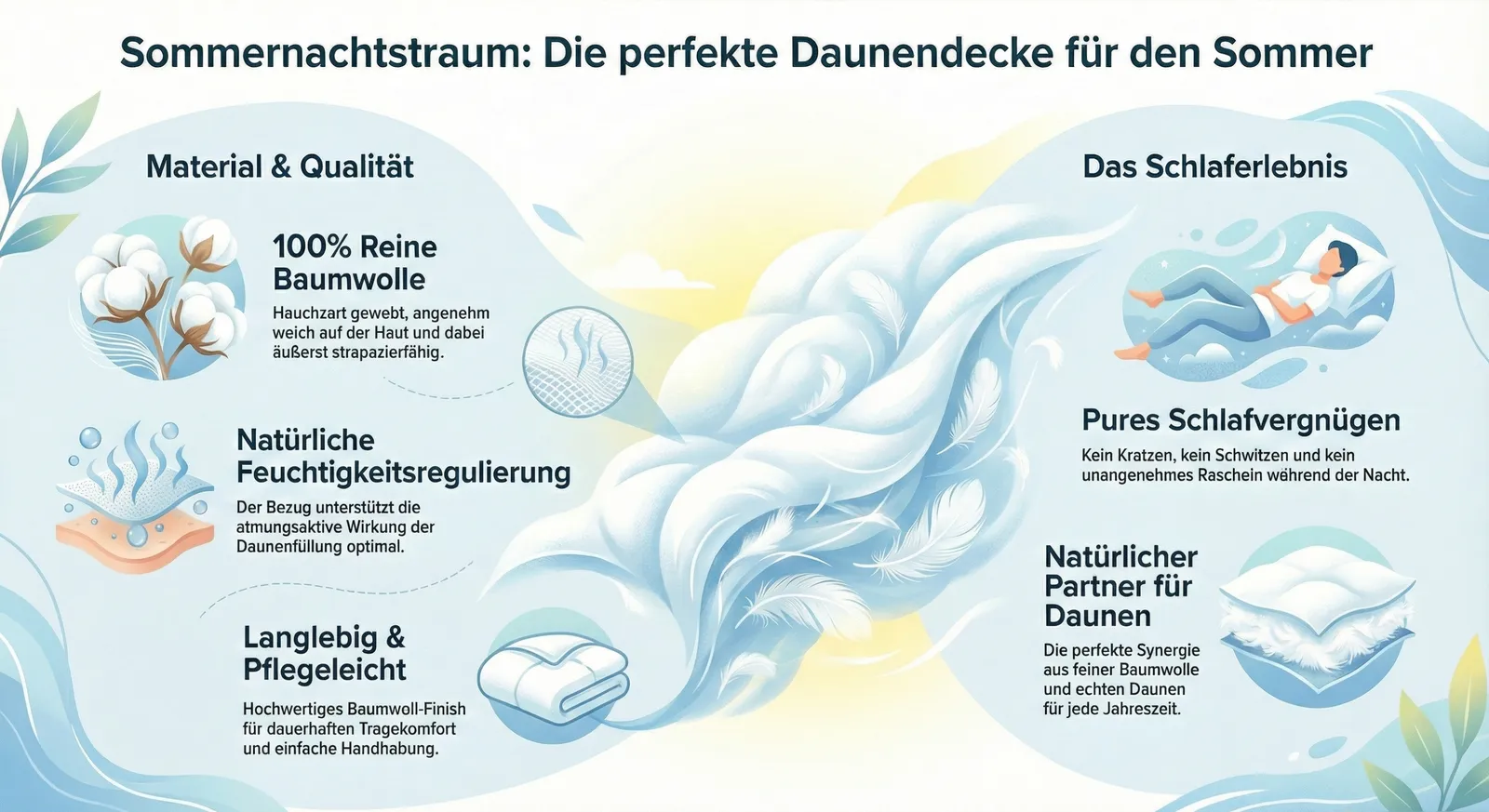 Sommernachtstraum mit bergischer Daunendecke