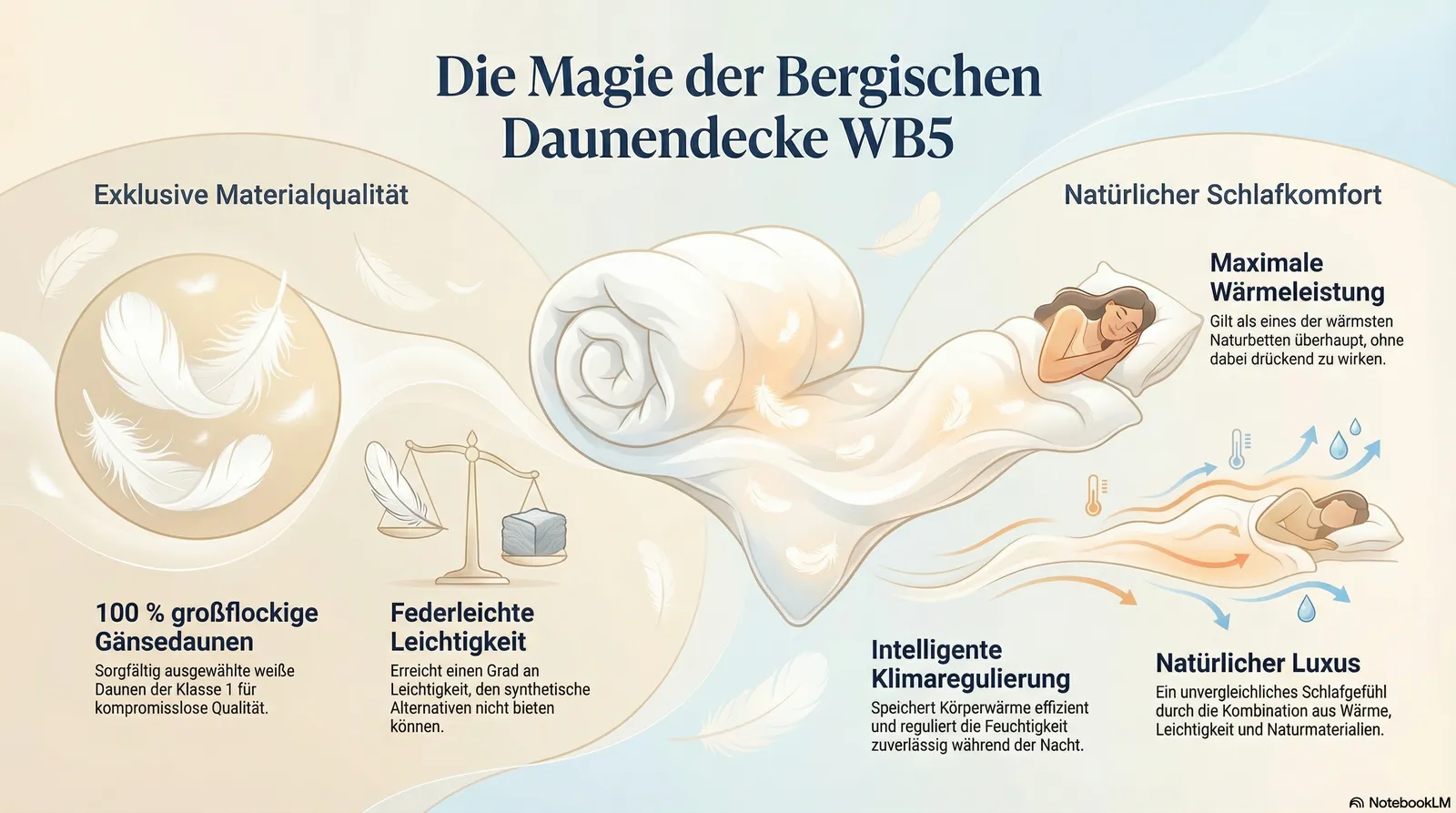 Detailansicht bergische Daunen Edition WB5